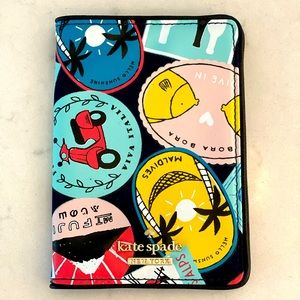 KATE SPADE leather passport holder. ADORABLE! Used once - mint condition.